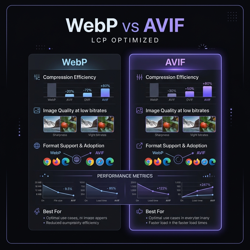 WebP vs AVIF Benchmark Graph